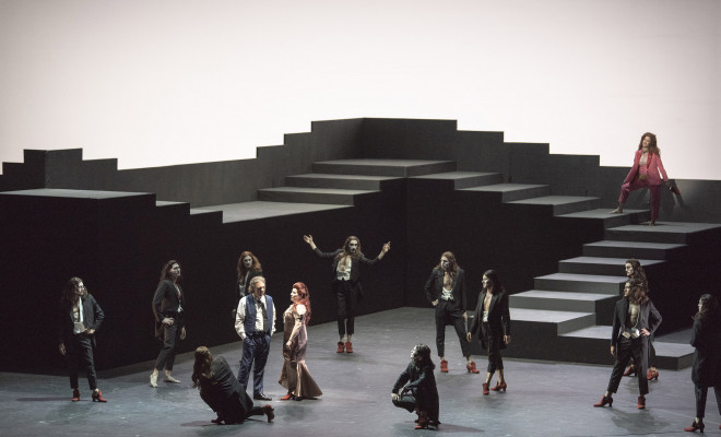 photo of Dan and Ellen and Marisu,Orfeo at Teatro Colon 2019